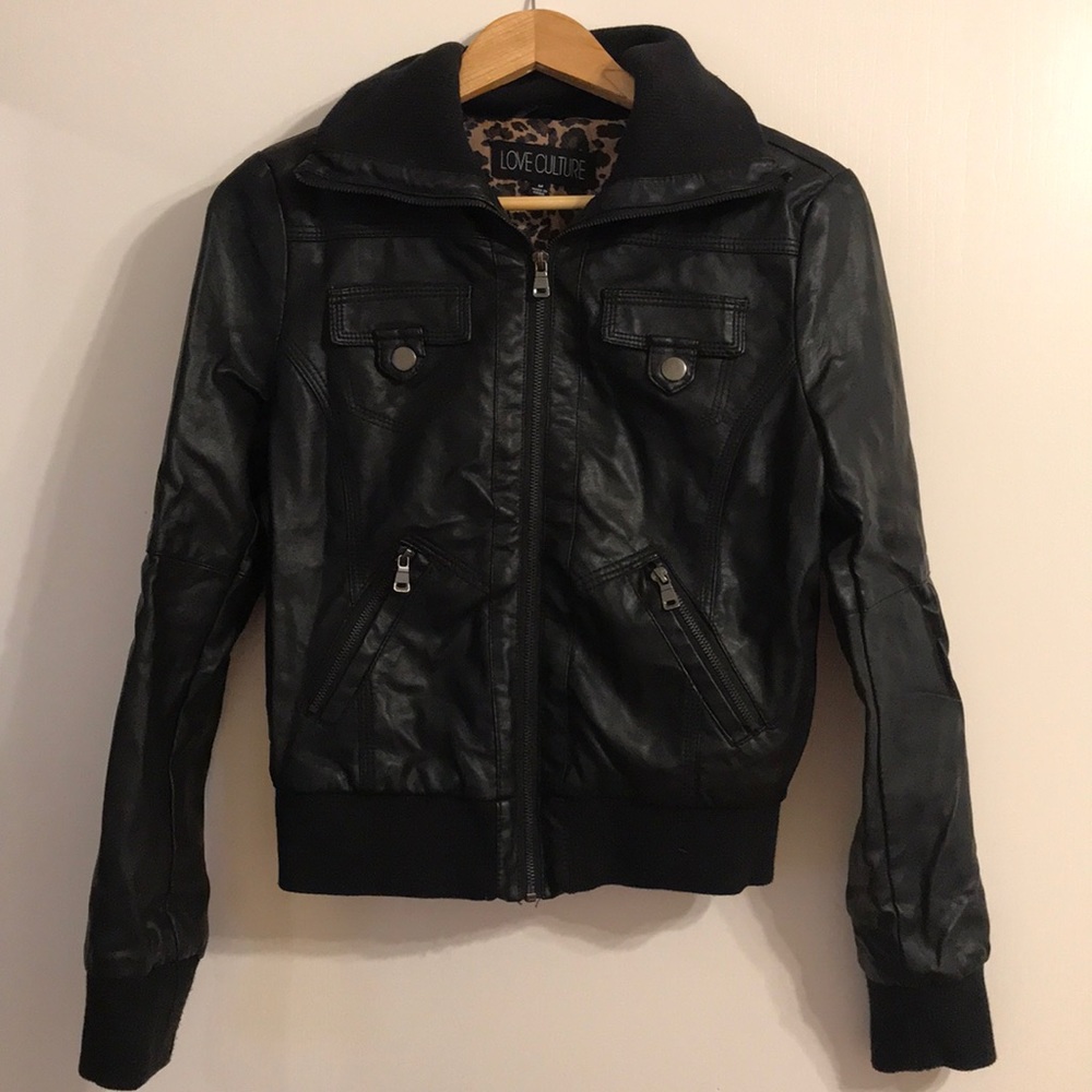 Faux Leather Jacket